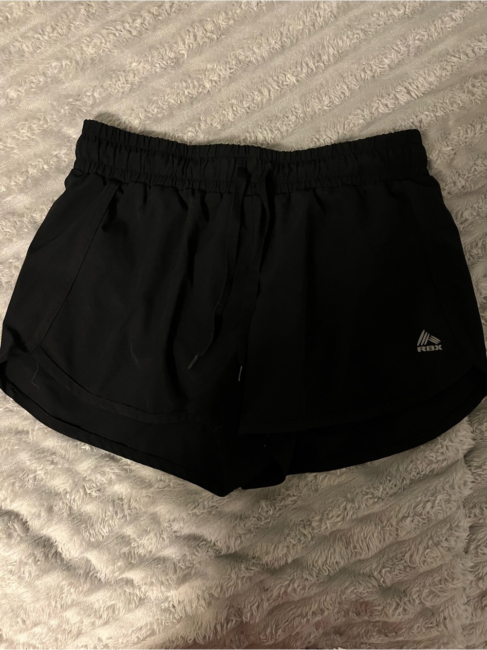 RBX Black Women's Athletic Drawstring Shorts